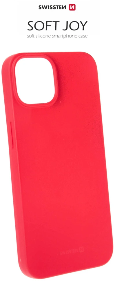Swissten Soft Joy Dėklas, skirtas iPhone 14 Raudona