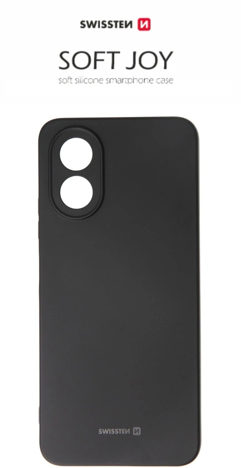 SWISSTEN SOFT JOY dėklas OPPO A18 telefonui, juodas