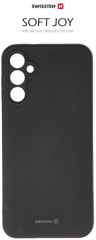 Swissten „Soft Joy“ silikoninis dėklas, skirtas „Samsung Galaxy A14 5G“, juodas