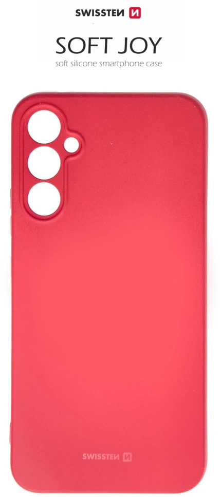 Swissten Soft Joy Silikoninis dėklas for Samsung Galaxy A34 5G Raudona
