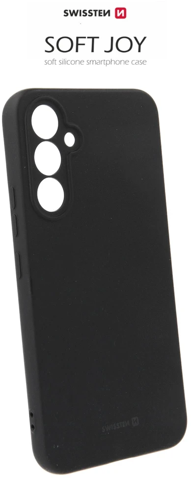 Swissten Soft Joy Silikoninis dėklas for Samsung Galaxy A54 5G Juodas