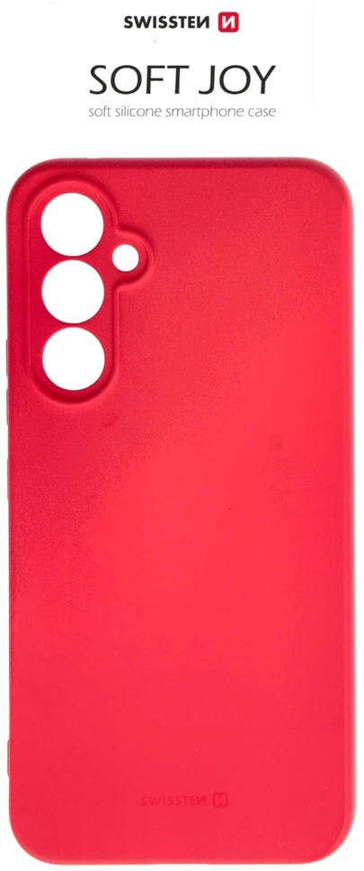Swissten Soft Joy Silikoninis dėklas for Samsung Galaxy A54 5G Raudona