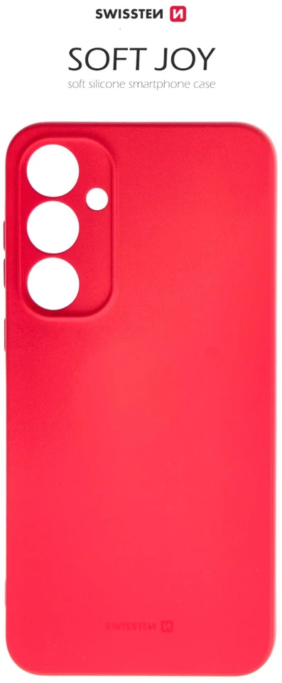 Dėklas SWISSTEN SOFT JOY Pouzdro pro SAMSUNG GALAXY A55 raudona