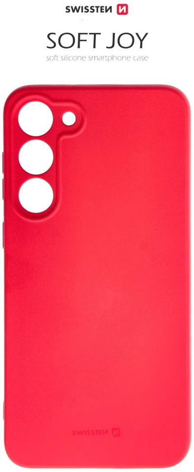 Swissten Soft Joy Silikoninis dėklas for Samsung Galaxy S23 Plus Raudona