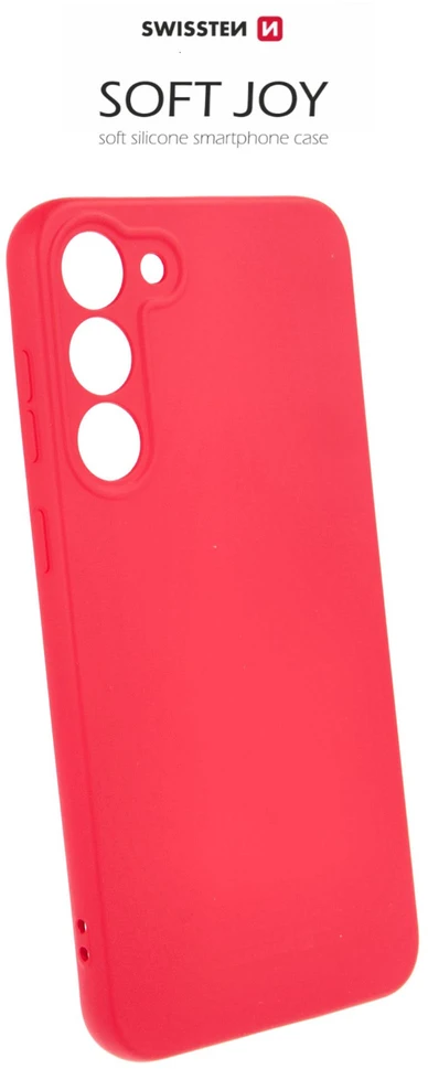 Swissten Soft Joy Silikoninis dėklas for Samsung Galaxy S23 Plus Raudona
