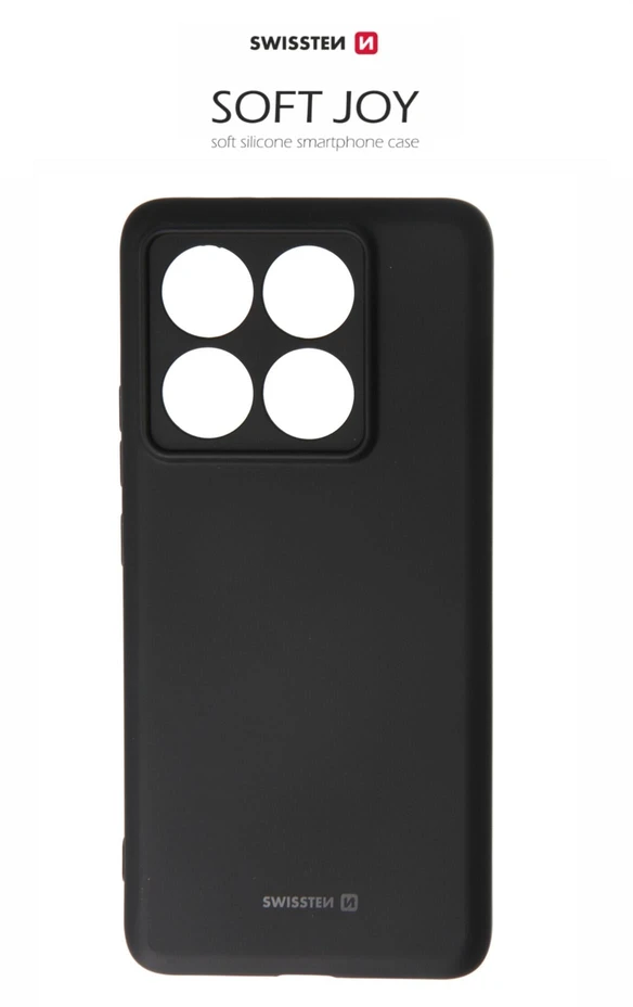 SWISSTEN SOFT JOY dėklas, skirtas XIAOMI 14T, juodas