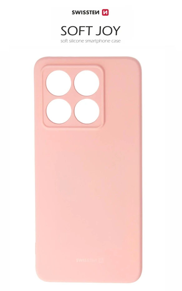 SWISSTEN SOFT JOY dėklas, skirtas XIAOMI 14T PRO rožiniam