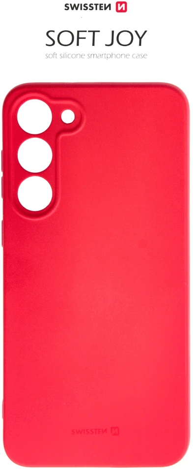 Swissten Soft Joy Silikoninis dėklas for Samsung Galaxy S23 Plus Raudona