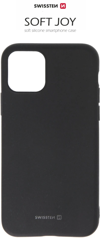 Dėklas Phone Accessories Husa dangtelis Swissten Silicon Soft Joy, skirtas iPhone 11, juodas