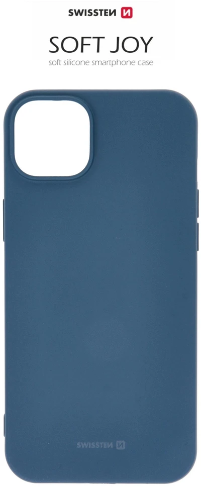 SWISSTEN SOFT JOY dėklas, skirtas Apple iPhone 15 Plus mėlynas