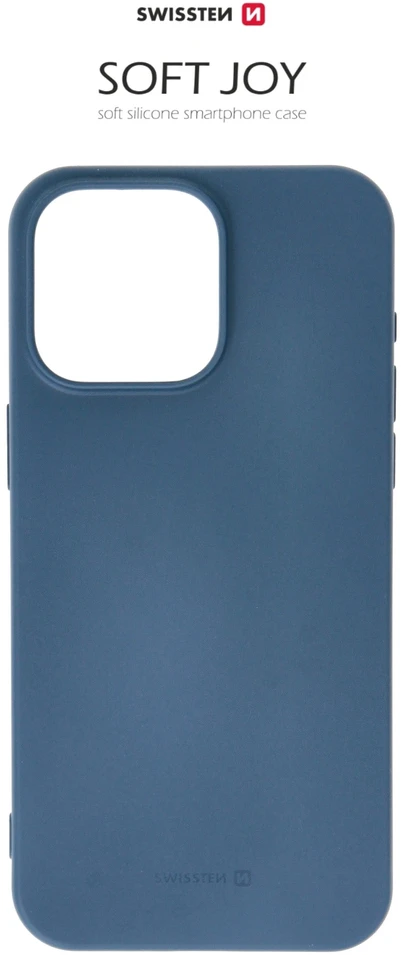 SWISSTEN SOFT JOY dėklas, skirtas Apple iPhone 15 Pro Max mėlynas