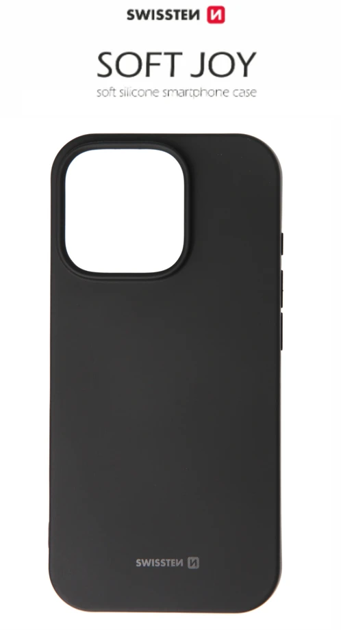 Dėklas Swissten Soft Joy Case for Iphone 16 Pro Juodas