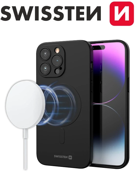 SWISSTEN SOFT JOY MagStick dėklas, skirtas Apple iPhone 11 PRO juodas