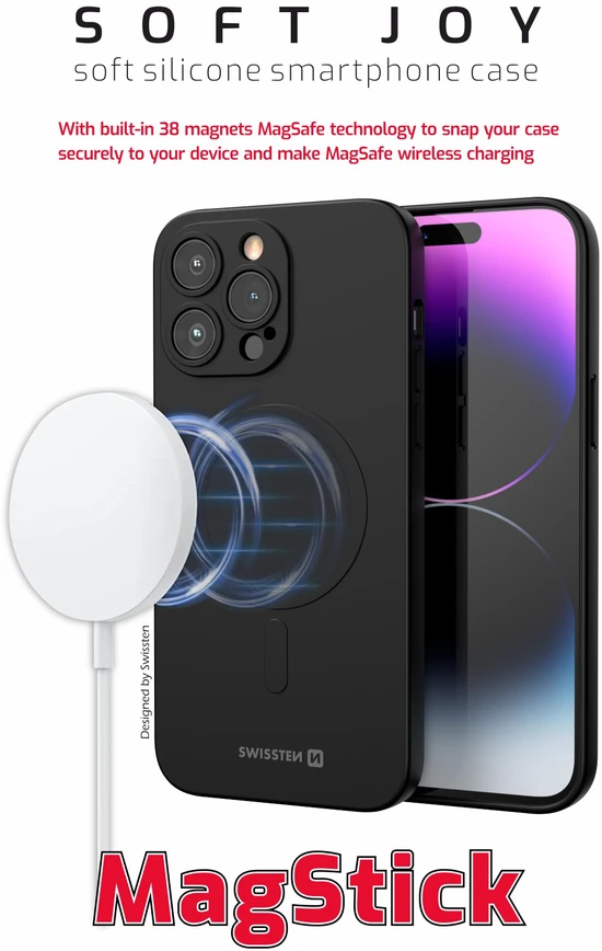 Swissten Soft Joy Magstick dėklas, skirtas Apple iPhone 16