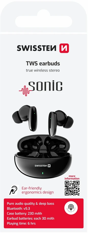 „Swissten SONIC Bluetooth TWS“ ausinės