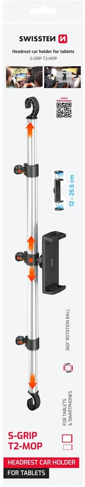 Laikiklis Swissten Swissten S-GRIP T2-MOP Car Holder For Planšetė