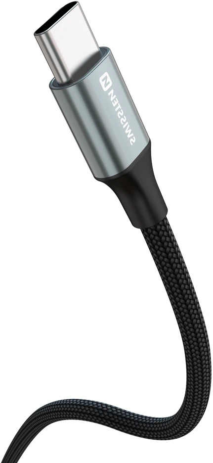 „Swissten Textile II USB - USB-C“ duomenų ir įkrovimo kabelis, 1,5 m