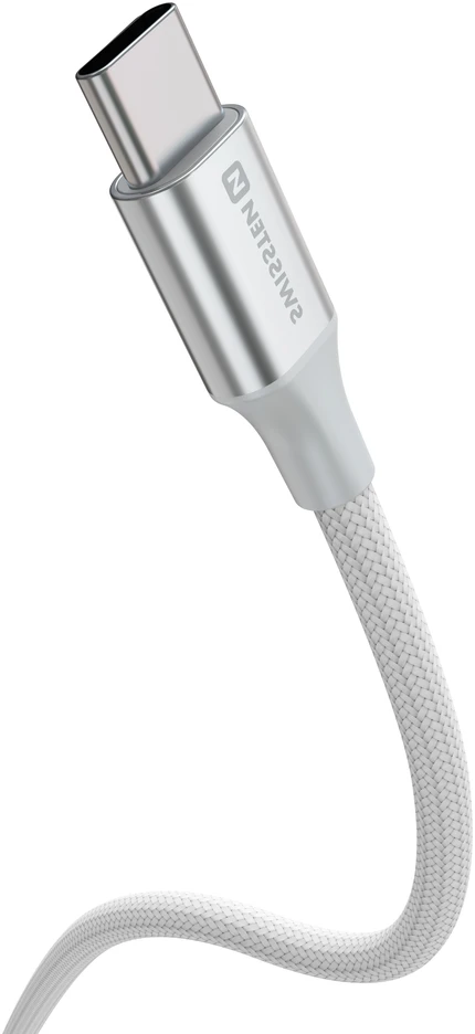 „Swissten Textile II USB - USB-C“ duomenų ir įkrovimo kabelis, 1,5 m