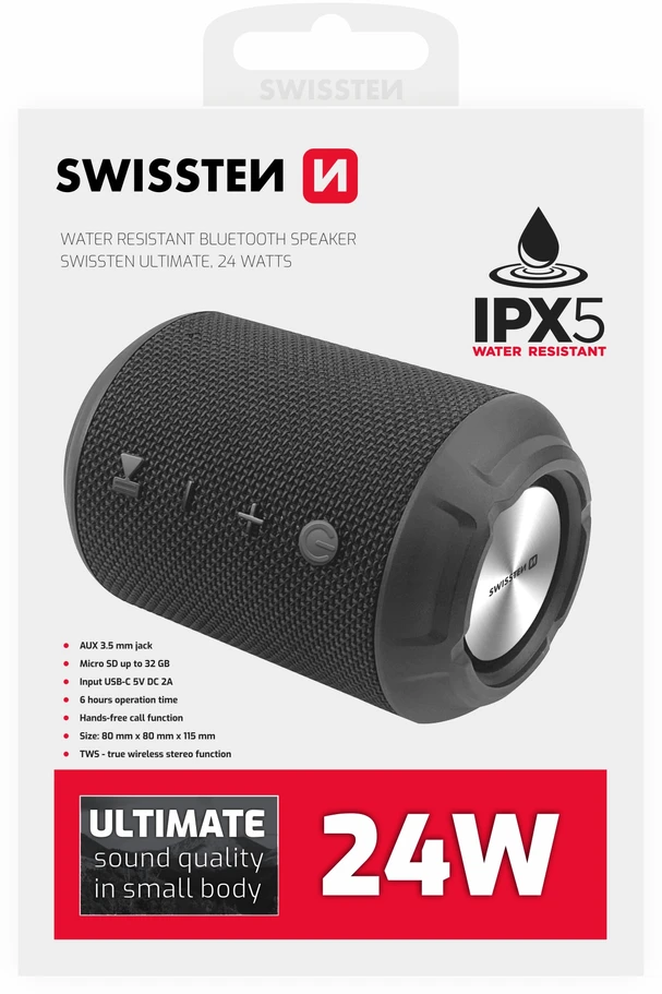 SWISSTEN Ultimate 24w juoda