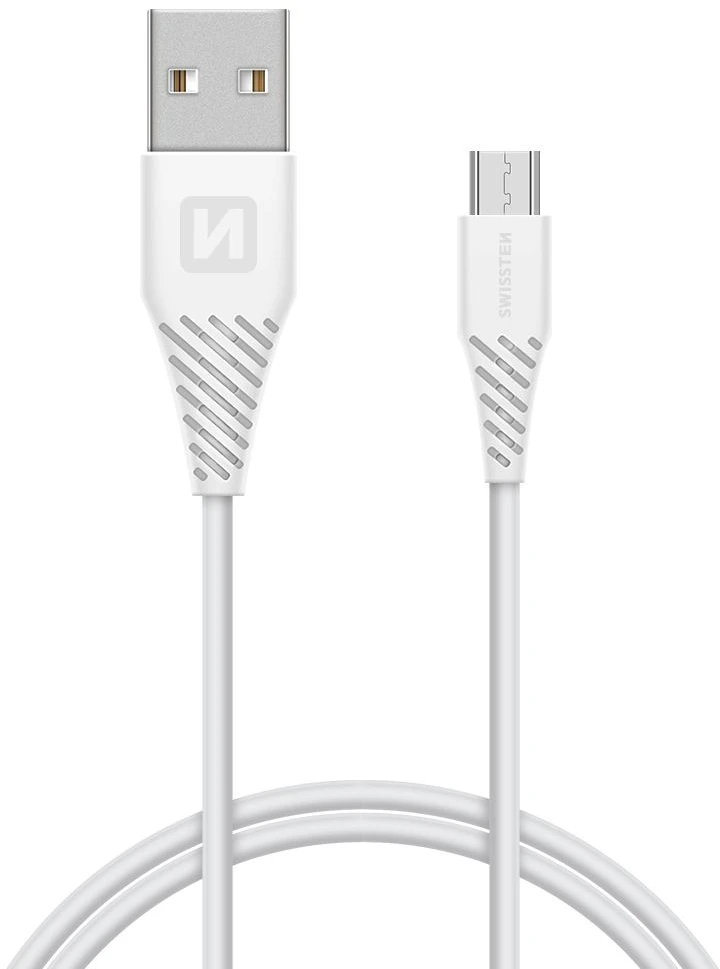 Kabelis USB Swissten USB-A - micro-B 1.5 m Baltas (71504300)