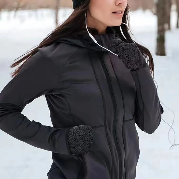 SWISSTEN WINTER SMARTPHONE GOVES Moteriškos juodos