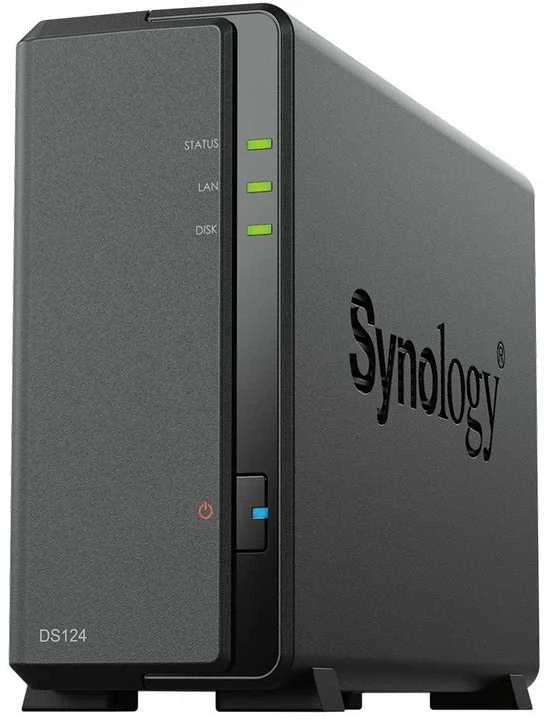 Serveris SYNOLOGY DS124 1-Bay NAS RTD1619B 1GB RAM
