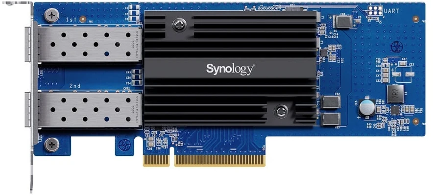 SYNOLOGY E25G30-F2 Dviejų prievadų 25GbE SFP28 tinklo adapteris 8xPCIe 3.0