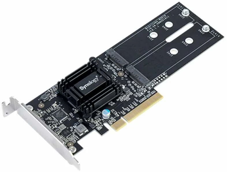 „Synology M2D18 M.2 NVMe / SATA / SSD-M2D18“ išplėtimo kortelė