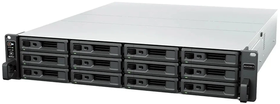 Serveris „Synology RackStation RS2423RP+II“ | Efektyvus centralizuoto duomenų valdymo saugojimas | AMD Ryzen | V1780B | 8 GB | DDR4 | Juodas