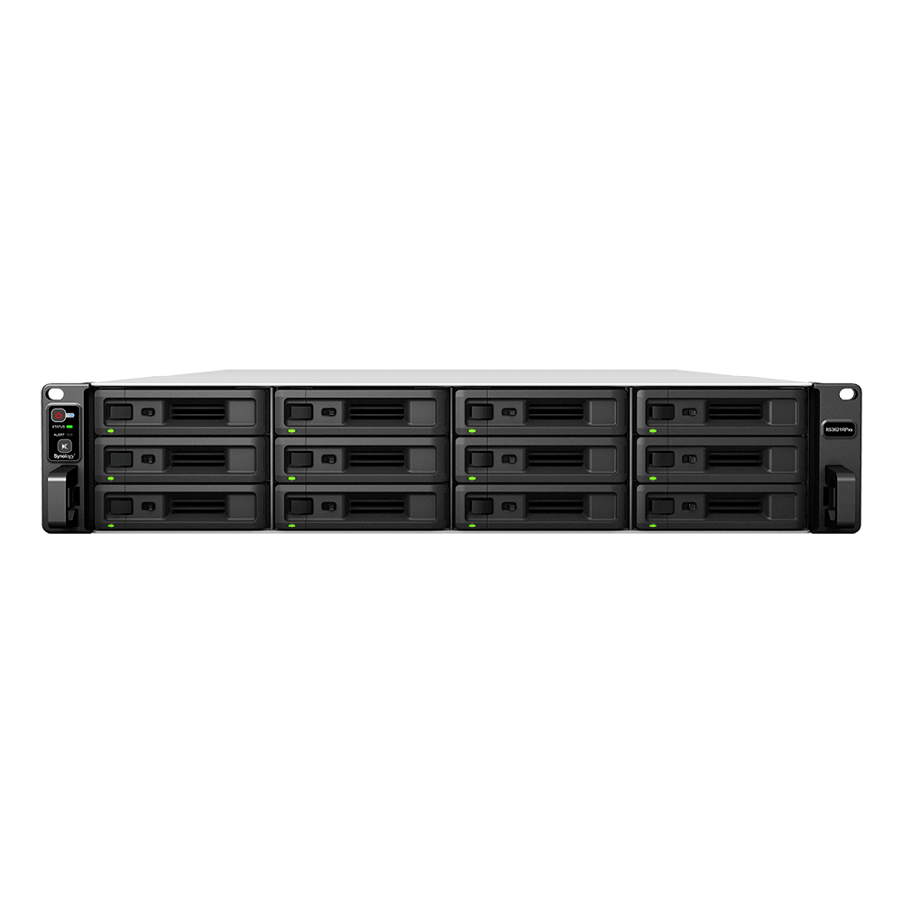 Serveris SYNOLOGY RS3621RPxs 12-bay NAS-RackStation D-1531 6-branduolių 2.2GHz 8GB DDR4 2xUSB 3.2 4xRJ-45 2xExpansion jungtys