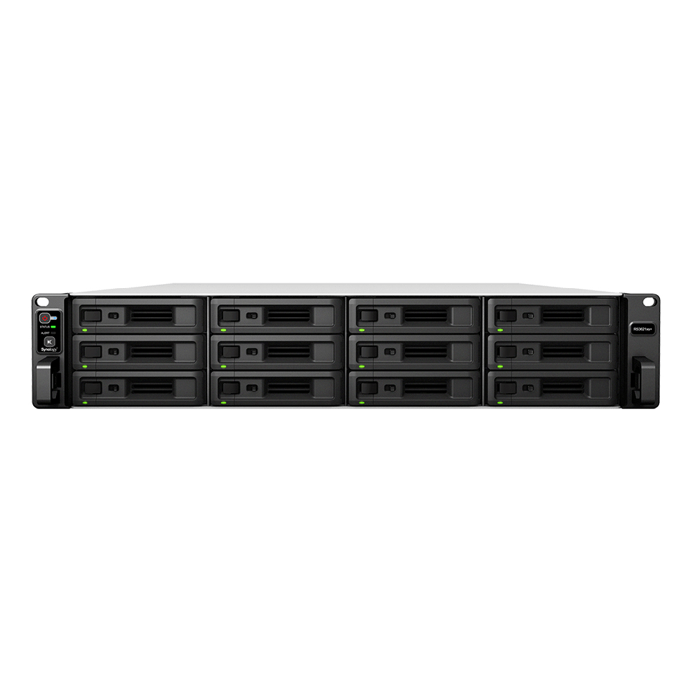 Serveris SYNOLOGY RS3621xs+ 12-bay NAS-RackStation D-1541 8-core 2.1GHz 8GB DDR4 2xUSB 3.2 Gen 4xRJ-45 2x10GbE RJ-45 2xExpansion jungtys