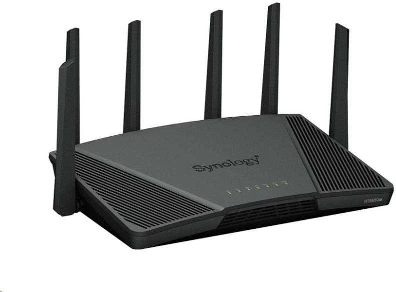 Synology RT6600ax Ultra-fast and Secure Belaidis maršrutizatorius for Homes | Synology | Ultra-fast and Secure Belaidis maršrutizatorius for Homes | RT6600ax | 802.11ax | 4800 Mbit/s | Ethernet LAN (RJ-45) jungtys 5 | Mesh Support No | MU-MiMO Yes | No mobile broadband | Antenna type External antena x 6 | 24 mėn.