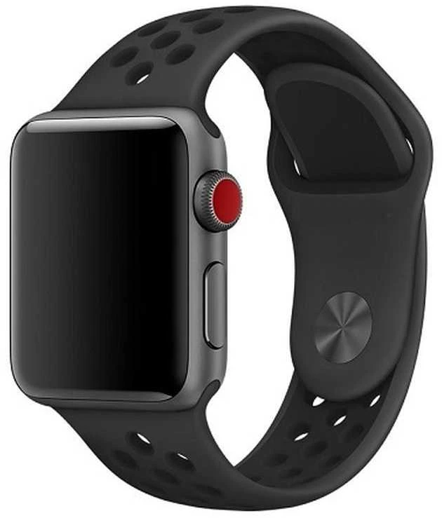 Išmaniojo laikrodžio silikoninis dirželis, Juodos spalvos, 22mm