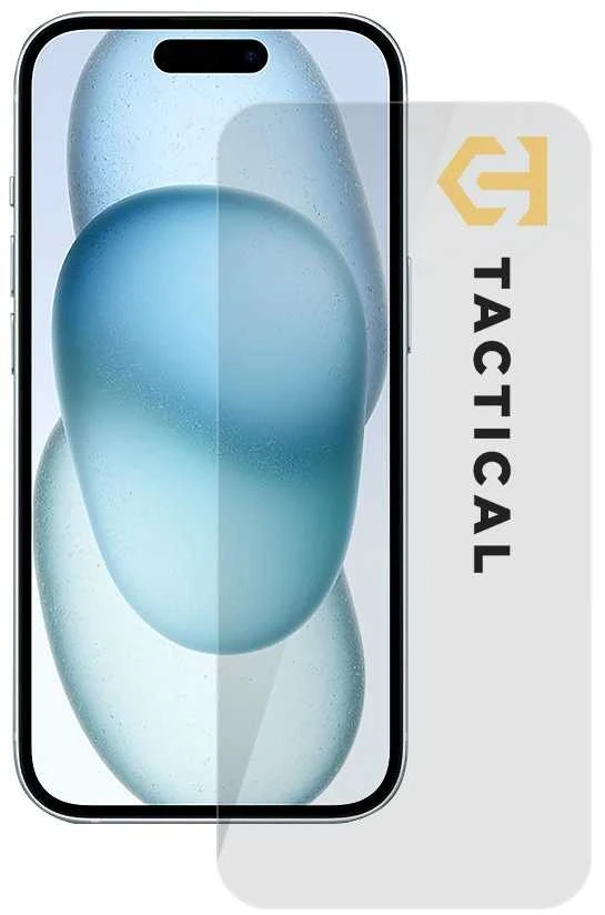 Tactical apsauginis stiklas Shield 2.5D skirtas Apple iPhone 15 skaidrus