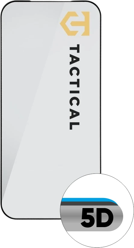Tactical Apsauginis stiklas Shield 5D skirtas Apple iPhone 17 Pro juodos spalvos