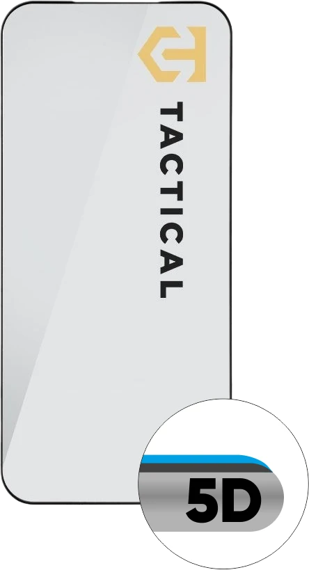 Tactical Apsauginis stiklas Shield 5D skirtas Apple iPhone 17 Pro Max juodos spalvos