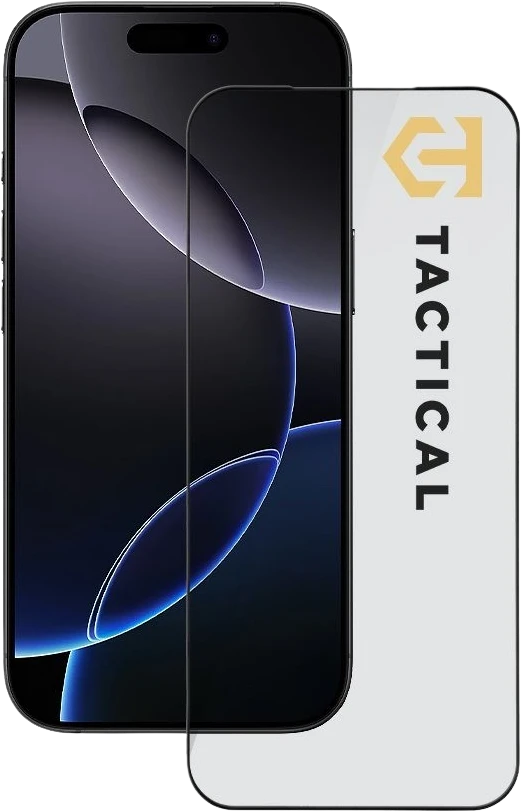 Tactical Apsauginis stiklas Shield 5D skirtas Apple iPhone 17 Pro Max juodos spalvos