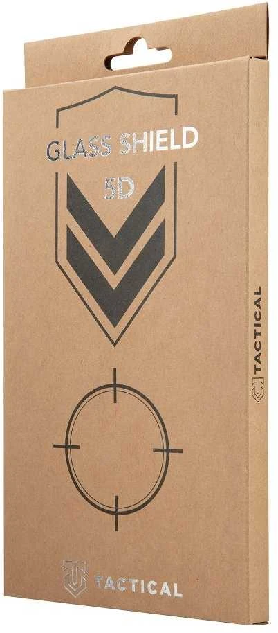 Tactical apsauginis stiklas Shield 5D skirtas Apple iPhone 12 Pro Max su juodos spalvos krašteliu