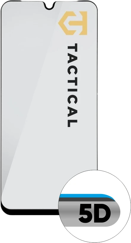 Tactical Apsauginis stiklas Shield 5D skirtas Samsung Galaxy A17 4G/5G juodos spalvos