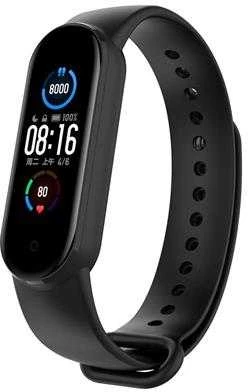 Tactical Išmaniosios apyrankės Xiaomi Mi Band 5/6 silikoninis dirželis, Juodos spalvos