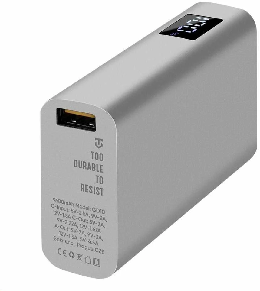 Tactical EDC Brick 9600mAh Raw PoweBank – atsarginis maitinimo šaltinis su sparčiu įkrovimu