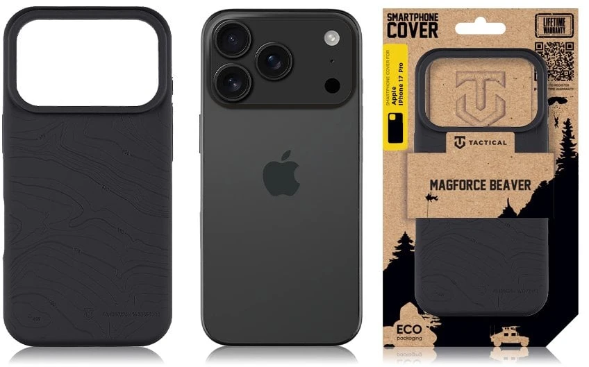 Tactical MagForce Beaver dėklas skirtas Apple iPhone 17 Pro Asphalt