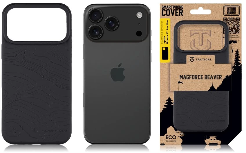 Tactical MagForce Beaver dėklas skirtas Apple iPhone 17 Pro Max Asphalt