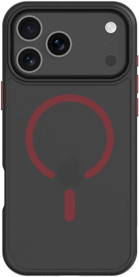 Tactical MagForce Hyperstealth 2.0 dėklas skirtas Apple iPhone 17 Pro Max juodos spalvos/Raudona