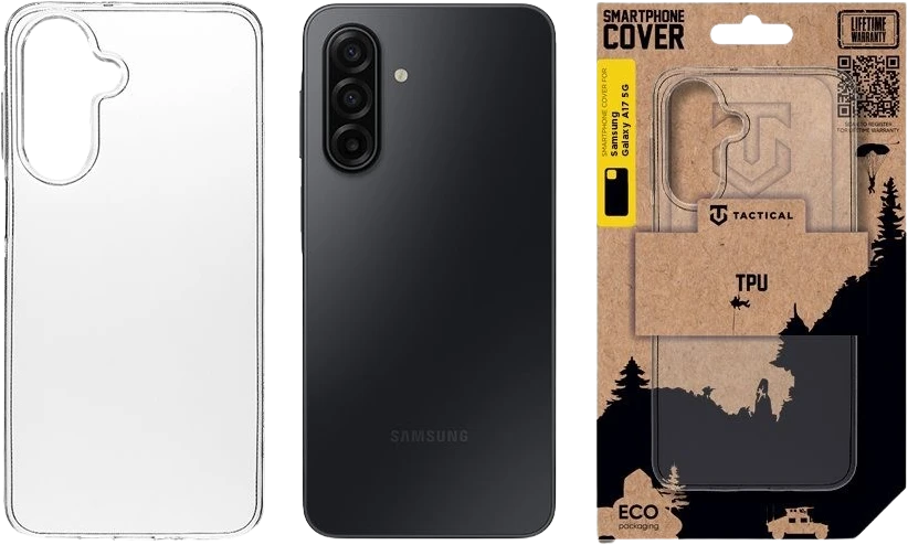 Tactical TPU dėklas skirtas Samsung Galaxy A17 5G skaidrus