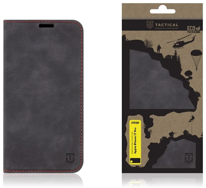 Dėklas Tactical Xproof for Apple iPhone 17 Pro juodos spalvos Hawk