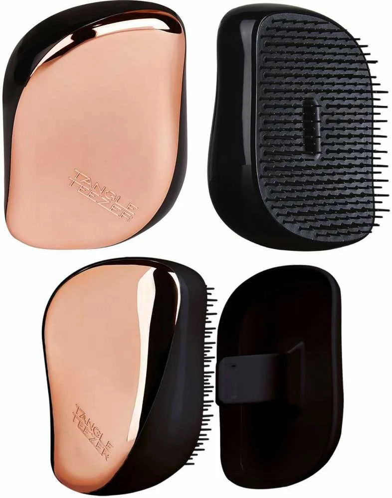 Tangle Teezer Plaukų šukos Compact Styler Classic Gold Juodas