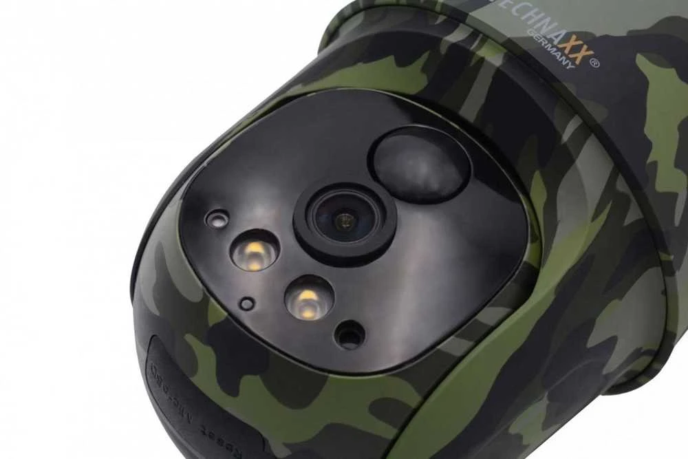 Technaxx 4G PT kupolinė TX-290 su saulės baterija, IP apsaugos kamera, lauko, laidinė, sieninė, juoda, žalia, kupolinė