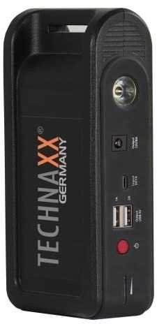 Technaxx Jump Starter, Powerbank 3-v-1, 10000mAh Juodas ( TX-218)