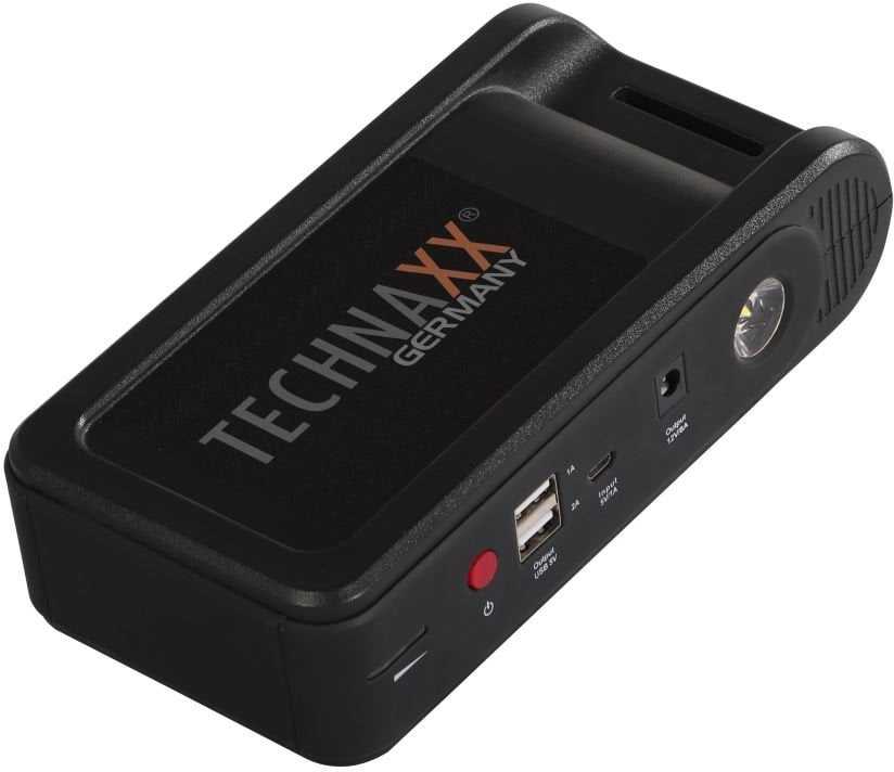 Technaxx Jump Starter, Powerbank 3-v-1, 10000mAh Juodas ( TX-218)